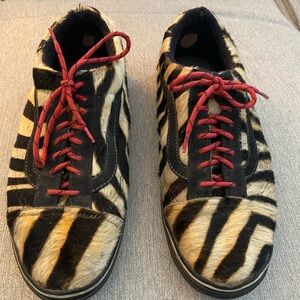 Tiger striped mohair rock n roller shoes - mens size 11